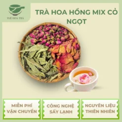 tra-hoa-hong-mix-cỏ-ngọt